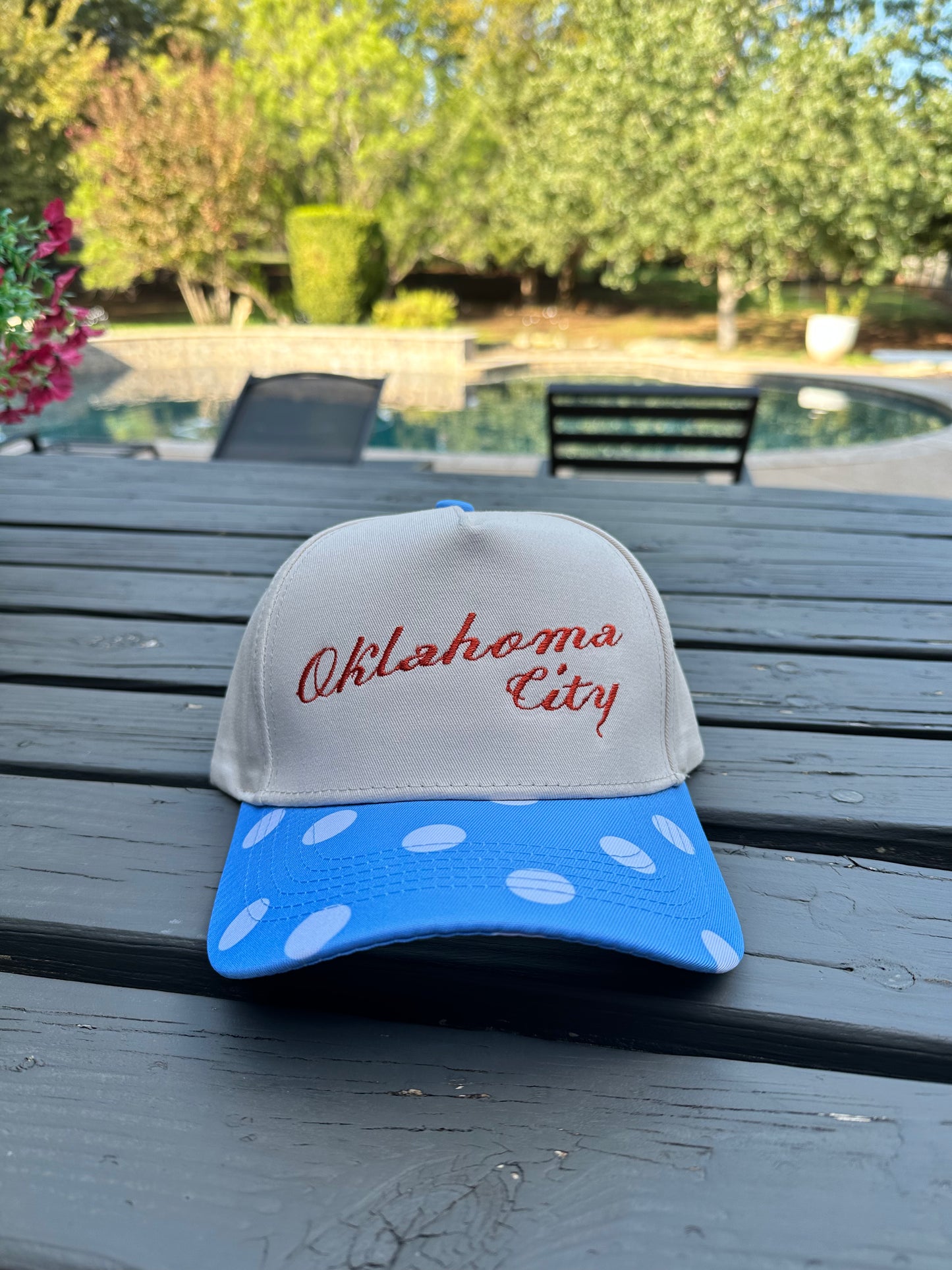 Oklahoma City Blue Polka Dot