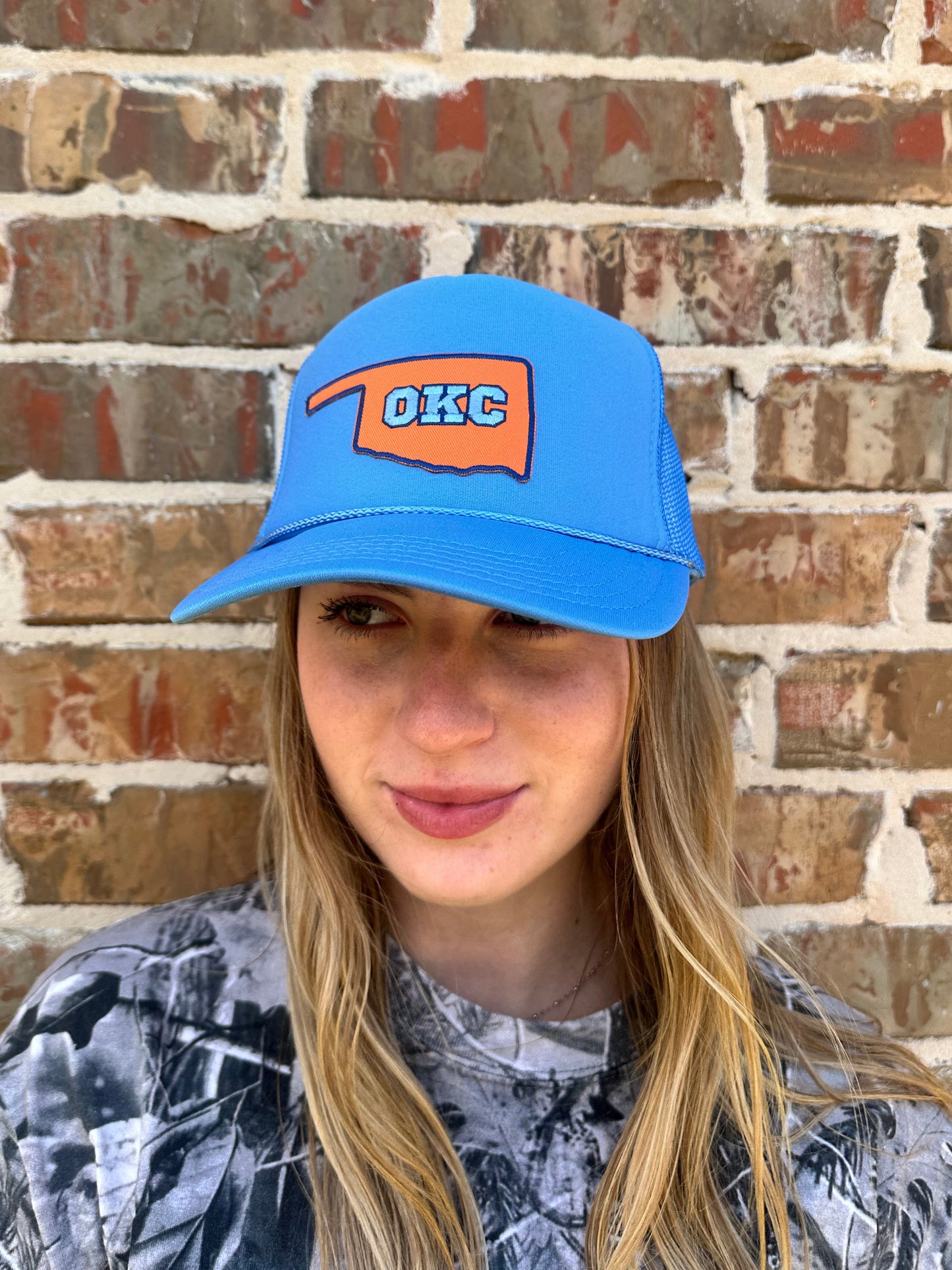 OKC Light Blue Trucker