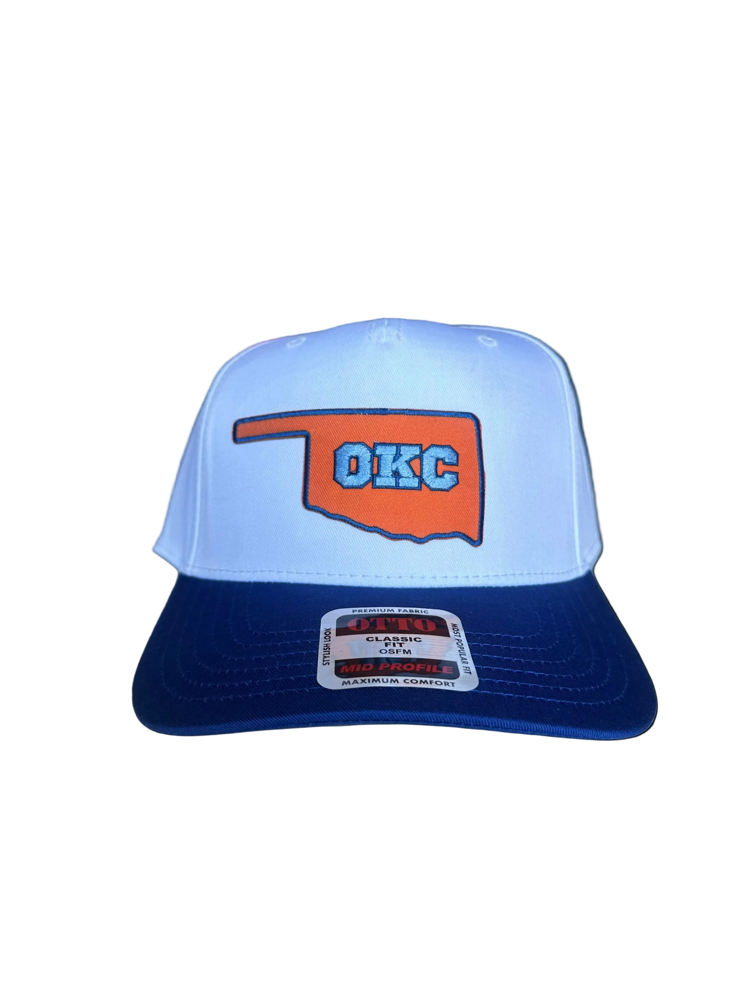 OKC Blue/White Structured Hat