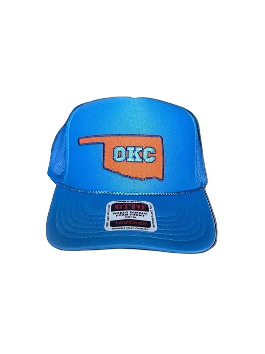OKC Light Blue Trucker