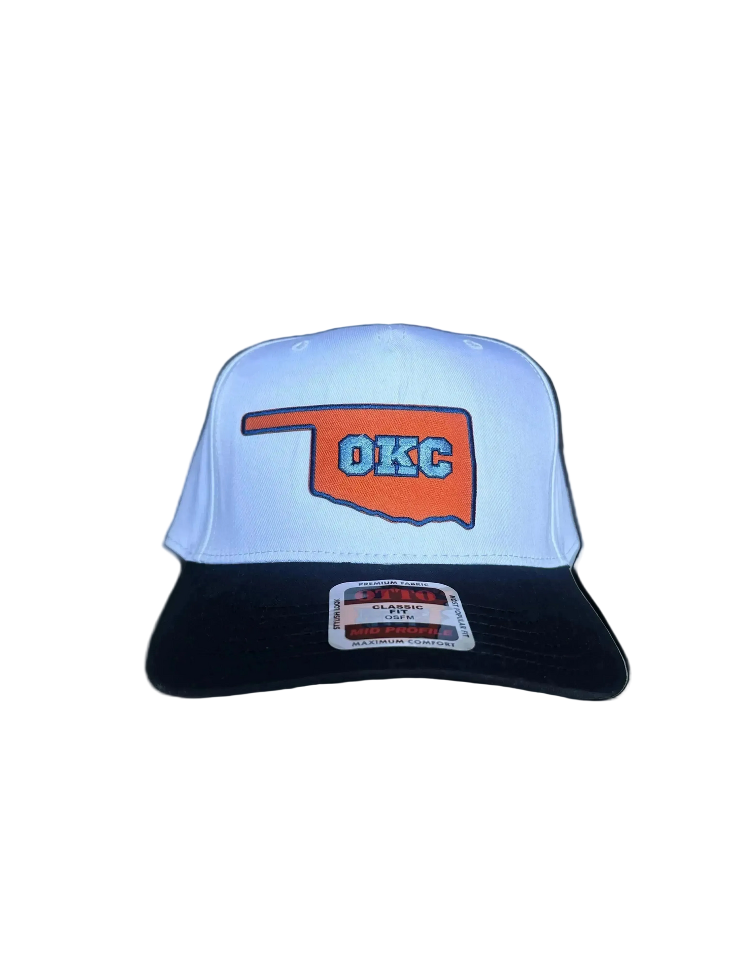 OKC Black/White Structured Hat