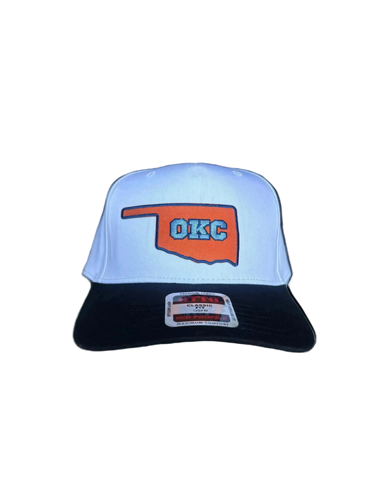 OKC Black/White Structured Hat