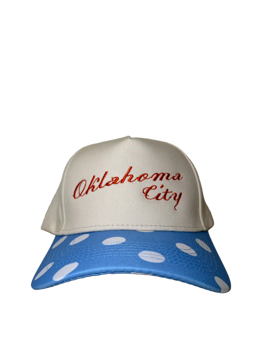 Oklahoma City Blue Polka Dot