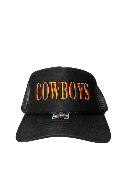 COWBOYS Black Trucker