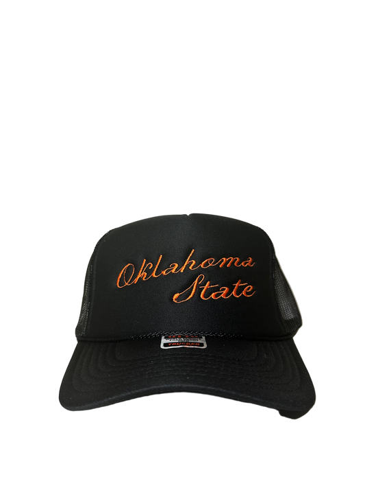 Oklahoma State Black Trucker