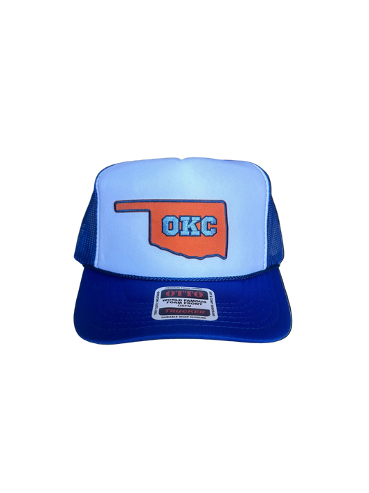 OKC Blue/White Trucker